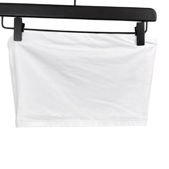 Susana Monaco Essential Crop Tube Top White Size XS NWOT Layering Stretch - Picture 4 of 8